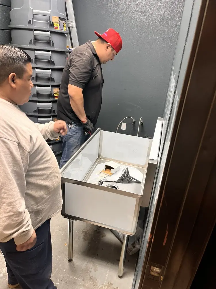 Commercial plumbing and sink installation in Tigrett
